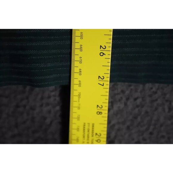 Untuckit Miro Polo Shirt Mens XL Green Striped Spread Collared Logo Embroidered - Picture 8 of 9